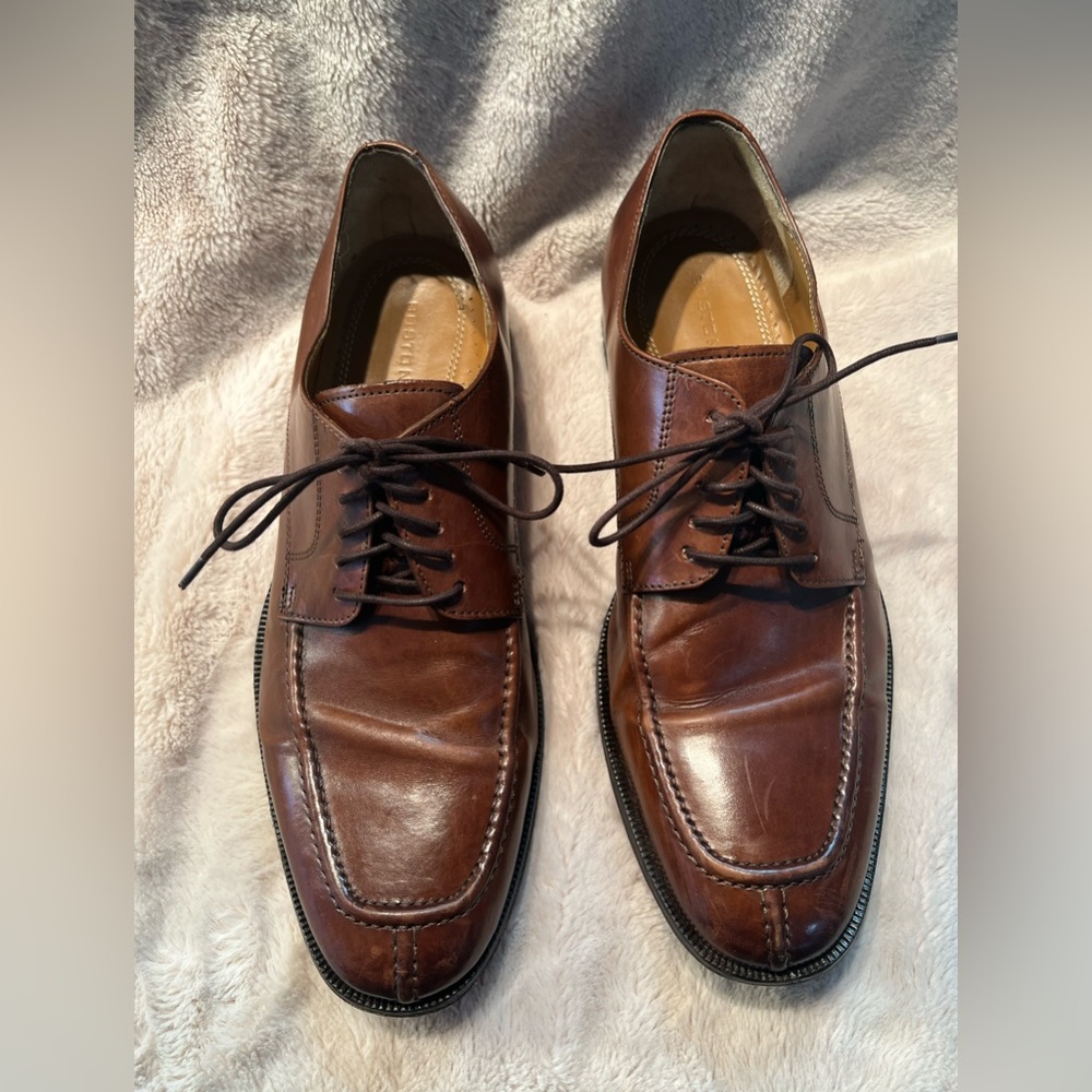 Bostonian Men's Brown Leather Lace Up Dress Shoe US 10.5 - Picture 1 of 5